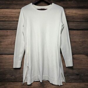 Duluth Trading S'no Sweat M Tunic Sweater Crewneck Side Slits Stretch Coolmax‎